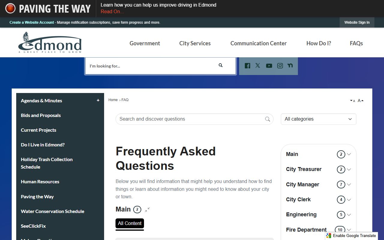 Edmond criminal court records payment FAQ page